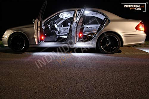 INDIVIDUALise your CAR Innenraumbeleuchtung SET für E Klasse Limousine W211 (Pure-White) Reinweiß