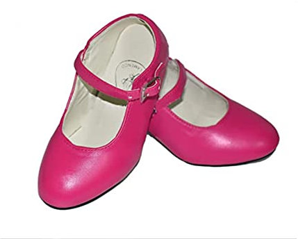 Dysmad Costumizate! Zapatos de Baile Flamenco con Diferentes Tallas Desde niña a Mujer. Precioso Color Fucsia Talla 27