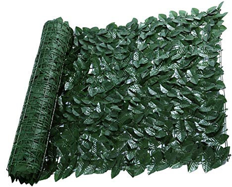 EIIDJFF Siepe Artificiale Ornamentale Recinzione per la Privacy Parete Giardino Decorativa Siepi Artificiali Foglie di edera Finta Recinzione Pannelli di Copertura dello Schermo per la Privacy