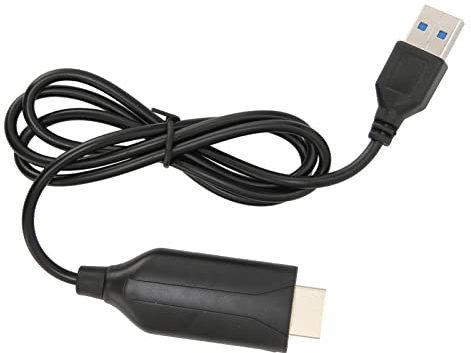 Elprico Adaptateur USB vers HDMI, Interface Multimédia HD 1080p à 60 Hz vers Carte de Capture Vidéo USB Convertisseur Vidéo pour Ordinateur Portable