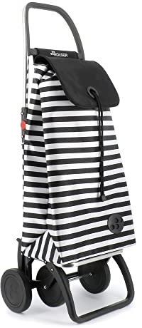 Carro Rolser I-MAX Marina 4 Ruedas Plegable - Blanco y Negro