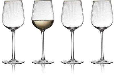 リュンビューグラス(Lyngby Glas) Lynby Glass 27578 Palermo Gold Weißweinglas, 300 ml, 4P