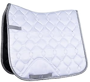HKM Dressage Competition Schabracke Weiß/Silber One Size
