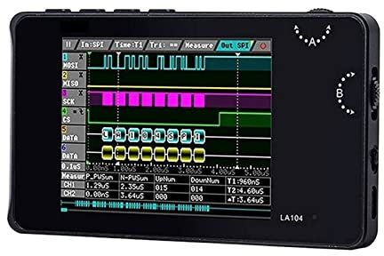 IGASHI Multimetro Digitale Intelligente Ricaricabile Analizzatore LA104 Tascabile Tascabile SPI I2C 100Msa/S frequenza di campionamento Massima