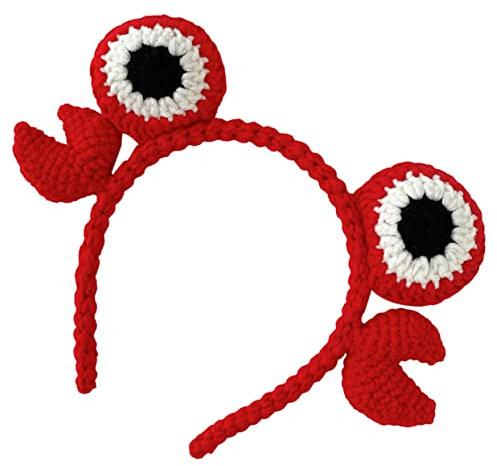 EXCEART Bandeau De Crabe Bandeau De Dessin Animé Accessoire Photo Pour La Journée Des Enfants Coiffe Pour Enfants Pinces à Crabes Cotillons Sucré Parent-enfant Fil Accessoires Pour Cheveux