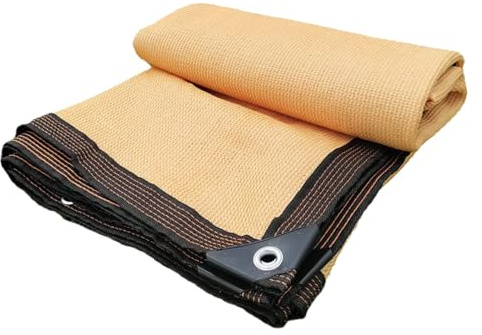 Rectangular Red De Sombra Tasa De Sombreado del 90% Malla Sombreadora Ligera Y Duradera Toldo Vela para Estanque Cubierta Patio Planta Flor Gallinero Cochera(Size:5x10m/16.4x32.8ft)