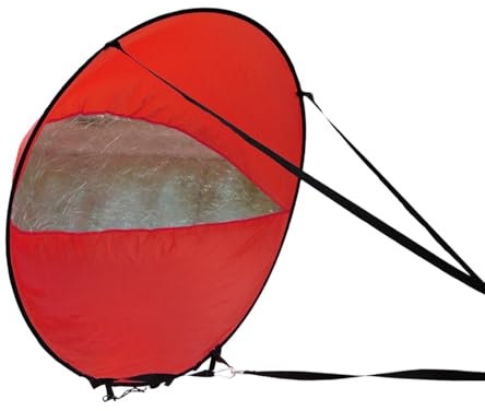 Kajak Wind Segel, Kajak Windsegel Paddel Tragbar Kanus Popup Downwind Segel Kit Mit Klares Fenster Downwind Wind Paddel Ruderboote Faltbares Windsegel Zubehör Segel Für Kajaks, Kanus