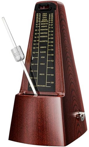 YUEMING Universal Mechanisches Metronom, Metronom mit betonter Glocke mit Akzentglocke, Bass Metronom mit Hoher, Genauer Takt für Klavier, Gitarre, Schlagzeug, Saxophon usw