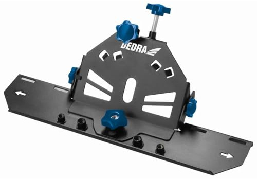DEDRA 45°-Winkel-Anfasaufsatz für Winkelschleifer Winkelschleifer Halterung für 115/125 mm Tile Cutter, effizientes Schneiden von Fliesen, Stahl, Kompatibilität mit verschiedenen Staubsaugern