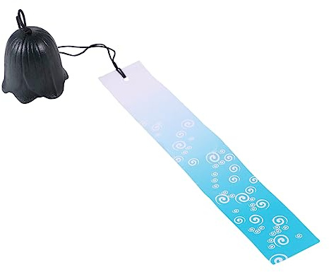 Kisangel Japanisches Windspiel aus Metall mit Tulpenform Grün Angenehme Klänge Produzierend für Garten als Dekoration und Gusseisen Fensterdeko im Japanischen Stil Zufällige Farbe