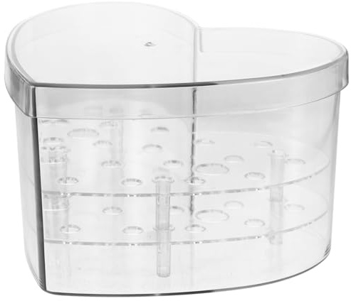 Ipetboom Jarrón De Acrílico Para Flores Soporte Corazón Caja Transparente Decoración Boda