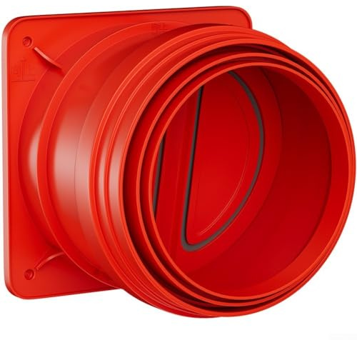 Válvula de retención de campana extractora con sistema de cierre por gravedad y construcción ABS para una extracción eficaz de humo de cocina