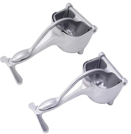 Limtula Exprimidor de mano con construcción de metal de alta resistencia, exprimidor de limón para camping, desayuno o cocina, prensa manual de cítricos