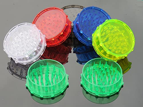 Party Size Extra Large 2 Piece 100mm Acrylic Herb Grinder 4 inch Plastic Spice Mill Boilie Crusher 6 Colours
