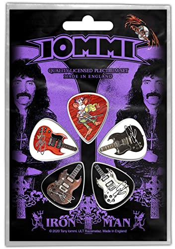 BLACK SABBATH PLEKTRUMSET GUITAR PICK SET # 3 IRON MAN TONY IOMMI 5 STÜCK PLEK