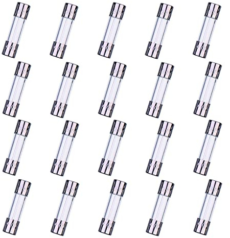 HUAREW F3.15AL250V 20 Pcs 5x20mm Fast-Blow Glass Fuse 3.15A 250V 0.2x0.78 inch time delay Fuse(Pack of 20 Pcs)