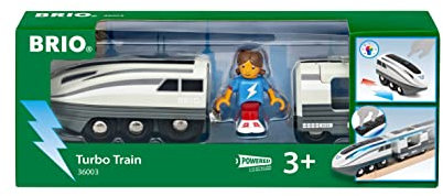 BRIO 36003 Turbo-Zug - Batteriebetriebener Spielzeugzug für Kinder ab 3 Jahren