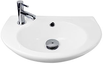 Belvit Heide Waschbecken Armaturloch links 29x45cm