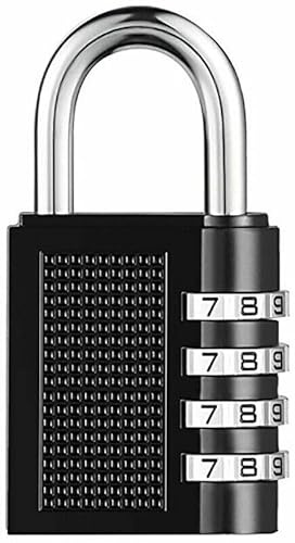 40MM Security 4 Digit Combination Padlock | Shackle Weatherproof | Reliable & Secure for Luggage, Lockers, Bags, Sheds, Storage Unit, School, Gym Locker, Fence & Toolbox