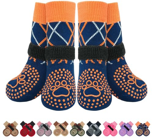 BEAUTYZOO 6PCS Dog Socks to Prevent Licking Paws for Hot/Cold Pavement