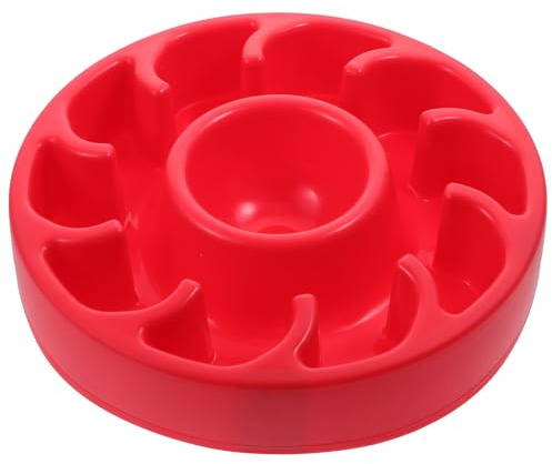 Toddmomy Slow Feeder Dog Bowl Pet Dish with Cylinder Design Helps Reduce Gulping Vomiting and Bloat for Dog Puppy and Cat Lightweight Easy to Clean 7.87 in