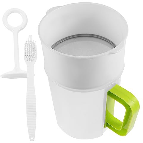 Alipis Soy Milk Filter Cup Reusable Juice Filter Mesh Strainer for Soybean Milk Kitchen Tool Convenient Yogurt Strainer Kitchen Supplies for Making Soy at Home