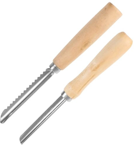 Cabilock 2pezzi Strumento Per Rimuovere Torsoli Di Frutta Inossidabile Per e Facile Da Pulire e Utilizzare Per Frutta e Verdura Di Media Grandezza