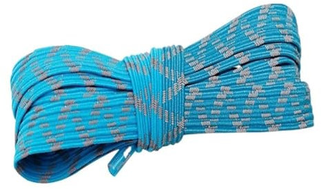 Heavy Duty Work , Leuchtende Schnürsenkel for Sneaker, elastische Schnürsenkel, for Eishockeyschuhe, hübsche Schnürsenkel, formbar, verstellbar, reflektierend, flache Schnürsenkel(Blue m,160cm)