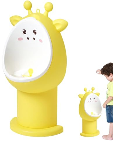 Mimoqk Orinal para bebé, urinario para bebé para el aprendizaje de la | limpieza de los niños, urinario para niños, orinal de temática animal, urinario de entrenamiento ajustable, urinario extraíbl