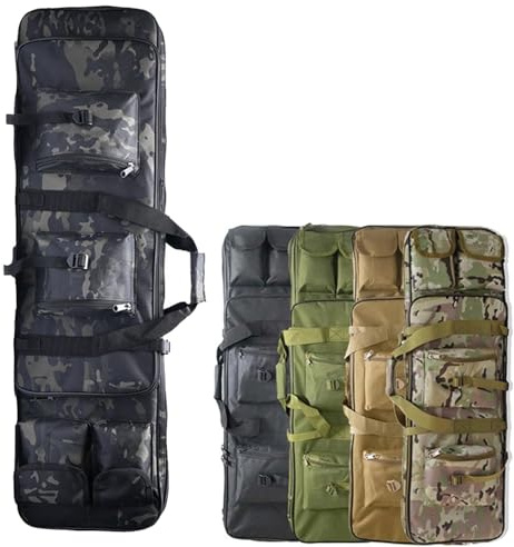 Waffenkoffer Für Langwaffen Futteral Langwaffen Gewehrkoffer Taktische Gewehrtasche Taktische Waffentasche Armee Airsoft wasserdichte Langwaffentasche Futteral C,81CM