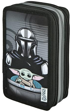 Scooli - Tripledecker Star Wars - Gefülltes Schüleretui mit hochwertigen Stiften & Zubehör - Ideal für Schule, Freizeit und unterwegs - ab 6 Jahren