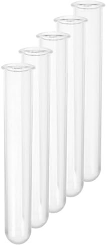 ASAKKURA 5pcs Acrylic Test Tube Wine Glass Bar Cocktail Drinkware Glasses Glasses for Bartender Ktv Party