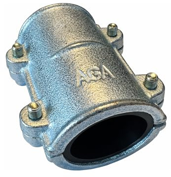 Dichtschelle Rohrreparaturschelle 1.1/4” DN32 42,0 – 42,9 mm Temperguss Reparaturklemme für Kunststoff- und Metallrohre Klemmverbinder IG mit EPDM Gummidichtung