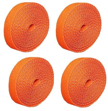 Steowsey Shrinkable Braided Cable Sleeve Insulation Fireproof Protective Sleeve for Heat Shrinkable Tube Cable Finisher Orange