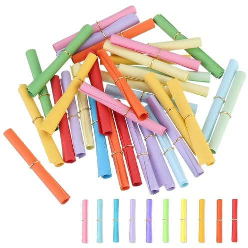 ZORVYN 150 papeletas para rifas personalizables, tiras de papel coloridas para sorteos, ideales para fiestas, festivales y mensajes personalizados (Multicolor)