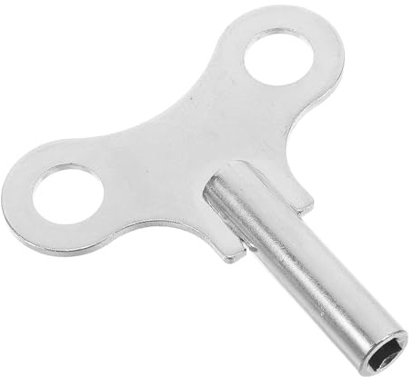 FOYTOKI Uhraufziehschlüssel aus Stahl Silber Schlüssel zum Aufziehen von Retro Wanduhren Reparaturschlüssel für Wohnzimmer und Arbeitszimmer