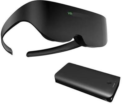 Gafas Inteligentes 3D de 20 m con Pantalla Gigante IMAX de 100 Pulgadas. Auriculares de Realidad Virtual con Sonido estéreo y Misma Pantalla for Cine. Compatibles con Smartphones y PC.