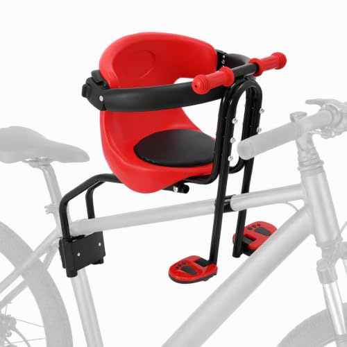 NotomaOOV Kindersitz Fahrrad Vorne Tragkraft 50 kg Fahrradsitz Kinder Abnehmbares Sitz Umfassendes Schutzgitter Kinderfahrradsitz für Mountainbikes, Kinder im Alter von 1 bis 4 Jahren
