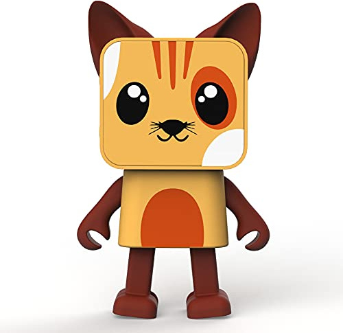 Mob - Enceinte Bluetooth Dancing Animal - 3W - Danse en Musique - Mode Stéréo TWS - Autonomie 4h - Design Fun (Chat)