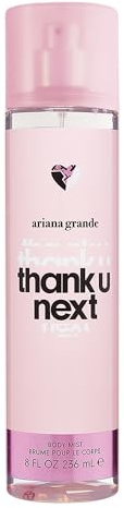 Ariana Grande Thank U, Next Body Mist – Floral Gourmand Fragrance for Women – 8 Fl Oz