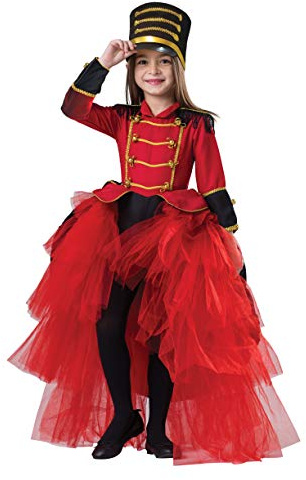Dress Up America Band Majorette Kostüm - Nussknacker -Kostüm für Mädchen - Spielzeugsoldat Uniform Dress Up für Kinder