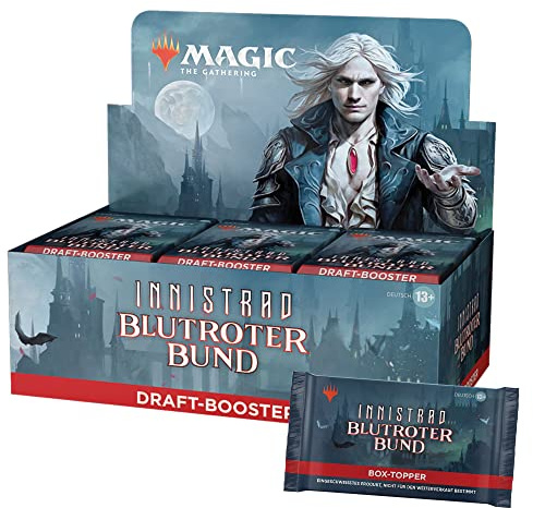 Magic the Gathering Innistrad: Blutroter Bund Draft-Booster-Display, 36 Booster & Box-Topper (Deutsche Version)