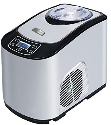 WJYLM Macchina per gelatiera autoraffreddante a compressore Senza precongelamento 1,5 l Gelato Fatto in casa Soft Servire Sorbetto e Frozen Yogurt