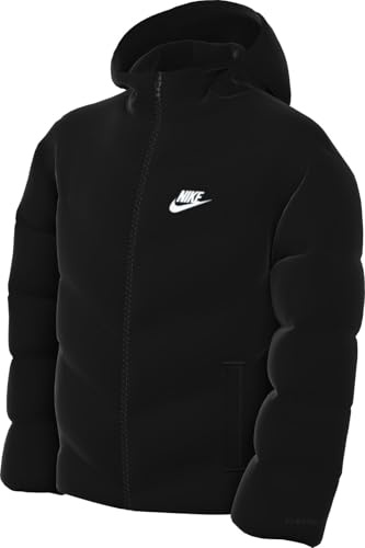 Nike FB7368-010 M NK TF CLUB PUFFER JKT Jacket Herren BLACK/WHITE Größe L
