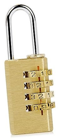 Veemoon Stelliges Codeschloss Mit Rückstellbarem Mechanismus Code-vorhängeschloss Aus Kupfer Und Stahl Gepäck-vorhängeschloss Für Koffer Schließfächer Werkzeugkästen
