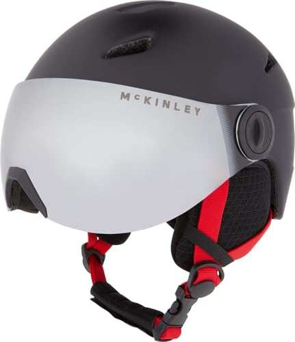Mckinley Pulse S2 Visor HS-016 Skidhjälm för barn, Black/Red, S