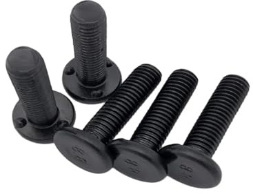 Aqxypas Tornillos for soldar de cabeza plana de grado 8.8 M6 M8 M10 M12 Q198, pernos for soldar de tres puntos for automóviles, longitud de 14 a 40 mm(M8x50mm 20pcs)