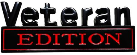 Veteran Edition-Emblem, Veteran Edition-Autoemblem - -Autofensteraufkleber - Selbstklebendes Auto-Emblem, Buchstaben-Abzeichen-Aufkleber, Auto-LKW-Aufkleber für Fahrzeuge, PKW, LKW,