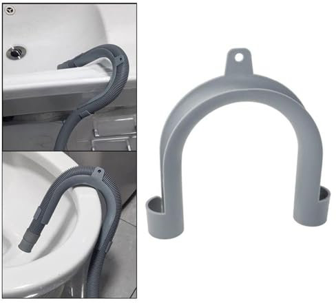 Supporto per Tubo di Scarico Lavatrice, Gancio per Tubo Scarico Lavatrice, Supporto per Tubo di Scarico Lavatrice a Forma di U, Sostituzione Durevole della Staffa di Montaggio della Guida del Tubo