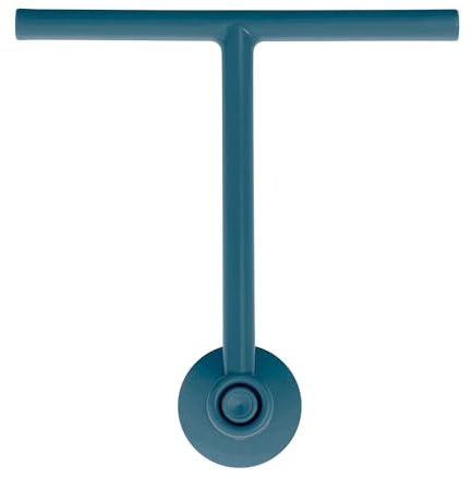 Inbagno Tergivetro Doccia Blu Pastello in plastica, Gomma AntiGraffio e Manico ergonomico con Ventosa, Spring